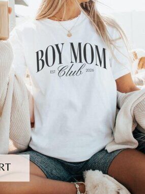 Boy Mom Club Shirt, Mama Tee, Mom of Boys T-Shirt